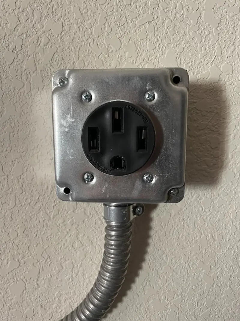 NEMA 14-50 outlet installed for Smart Home Electrical in Jupiter